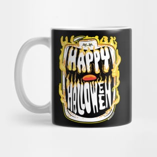 Happy Halloween Grin from the Stay Puft Marshmellow Man Mug